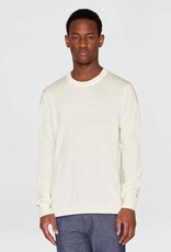 KnowledgeCotton Apparel KnowledgeCotton, Merino Crew Neck, egret, M