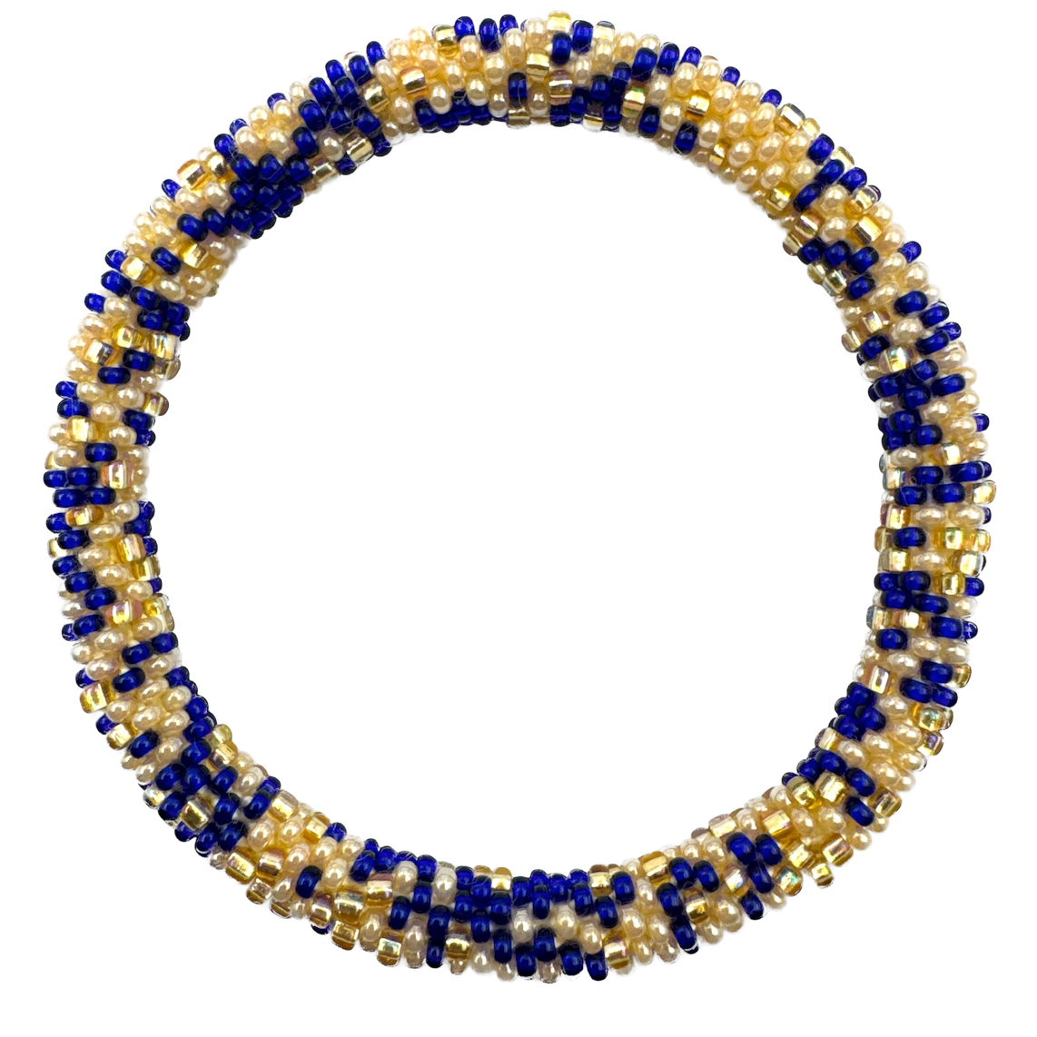 Maison Kizo Maison Kizo, Bracelet Népalais, bleu/or multi