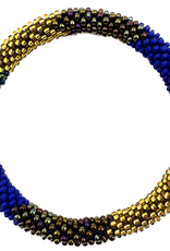 Maison Kizo Maison Kizo, Bracelet Népalais, bleu/émeraude/or