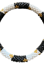 Maison Kizo Maison Kizo, Bracelet Népalais, or/noir/blanc