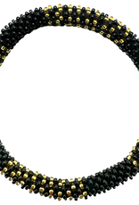 Maison Kizo Maison Kizo, Bracelet Népalais, noir/or