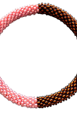 Maison Kizo Maison Kizo, Bracelet Népalais, brun/rose