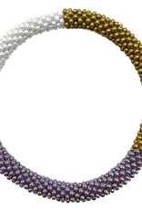 Maison Kizo Maison Kizo, Bracelet Népalais, jaune/blanc/violet