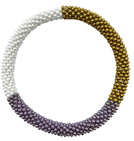 Maison Kizo Maison Kizo, Bracelet Népalais, jaune/blanc/violet