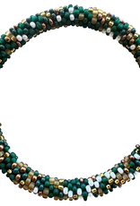 Maison Kizo Maison Kizo, Bracelet Népalais, vert/or mix