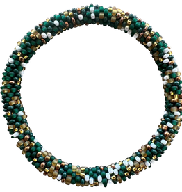 Maison Kizo Maison Kizo, Bracelet Népalais, vert/or mix