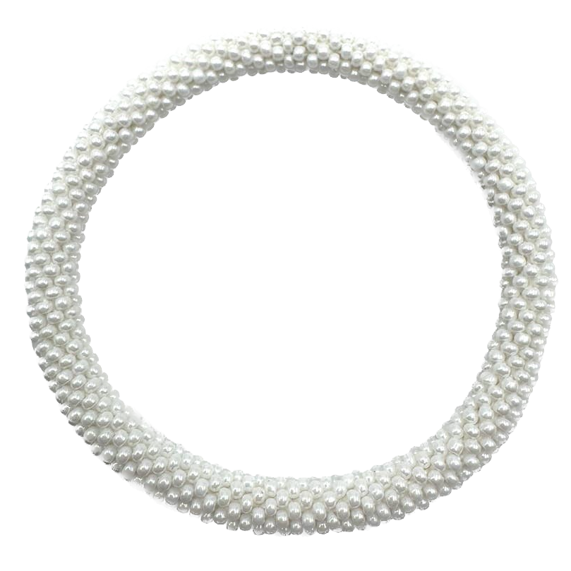 Maison Kizo Maison Kizo, Bracelet Népalais, blanc brilliant