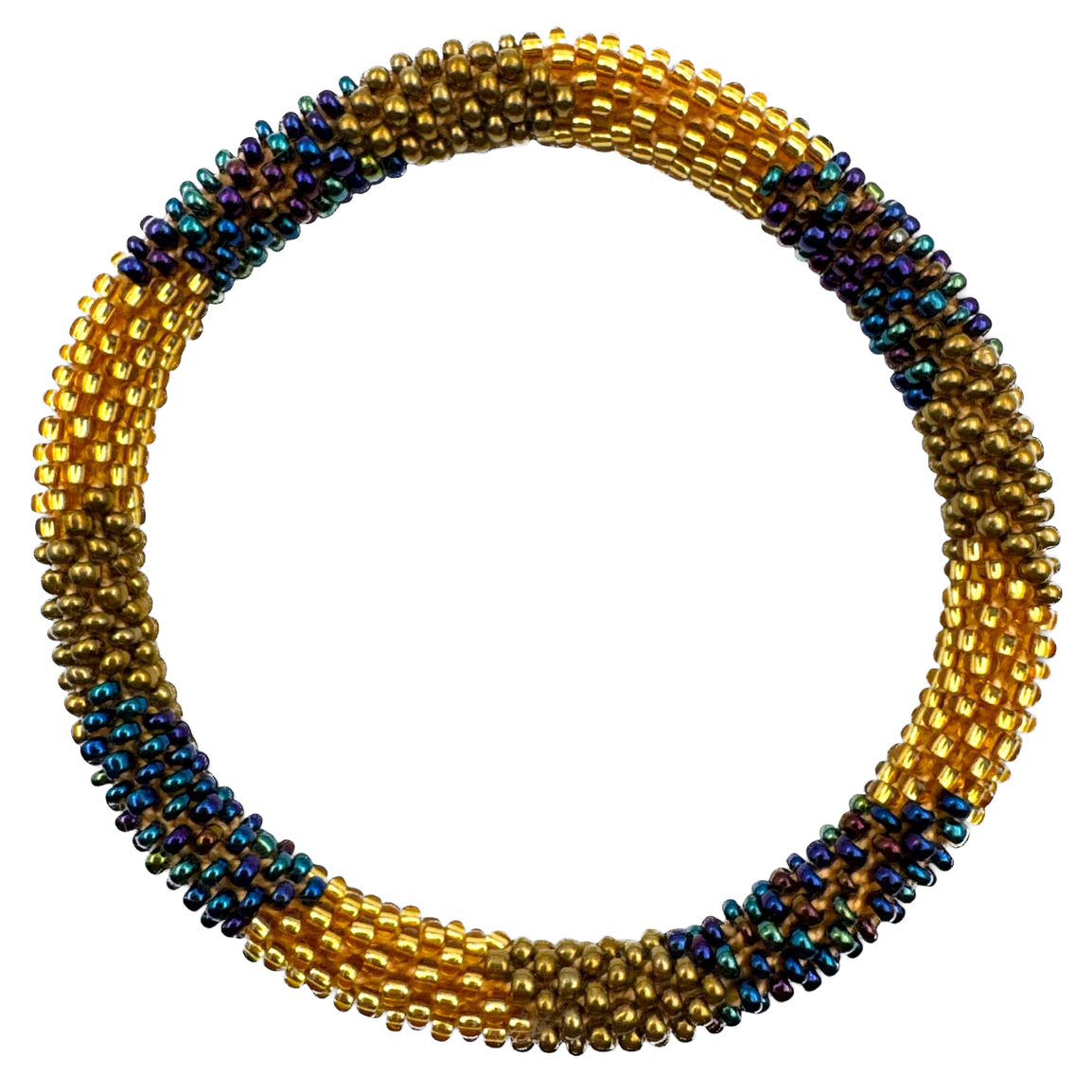 Maison Kizo Maison Kizo, Bracelet Népalais, bronze/or/émeraude