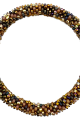 Maison Kizo Maison Kizo, Bracelet Népalais, marron/or/cuivre multi