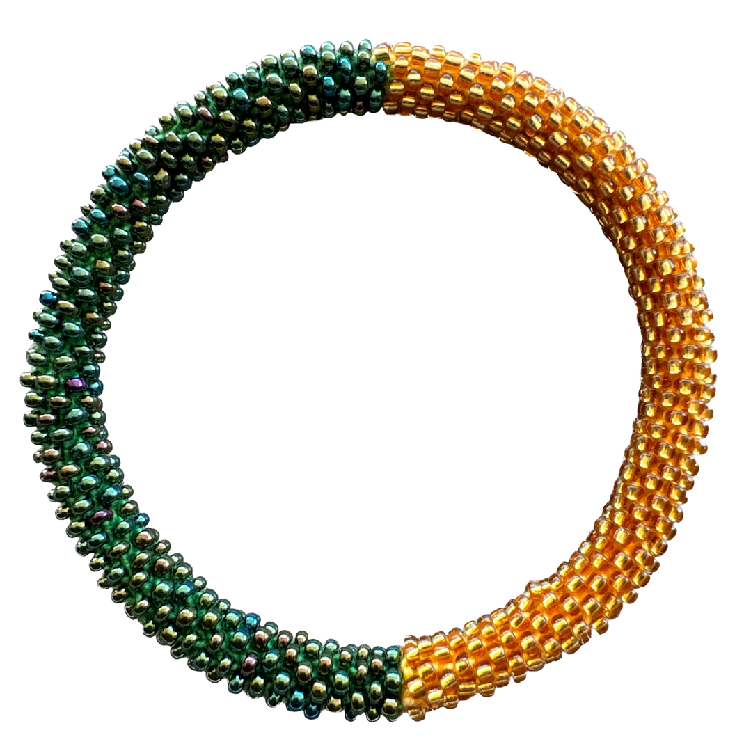 Maison Kizo Maison Kizo, Bracelet Népalais, émeraude/or