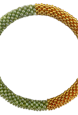 Maison Kizo Maison Kizo, Bracelet Népalais, vert clair/or