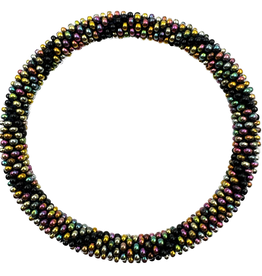 Maison Kizo Maison Kizo, Bracelet Népalais, arc-en-ciel/noir