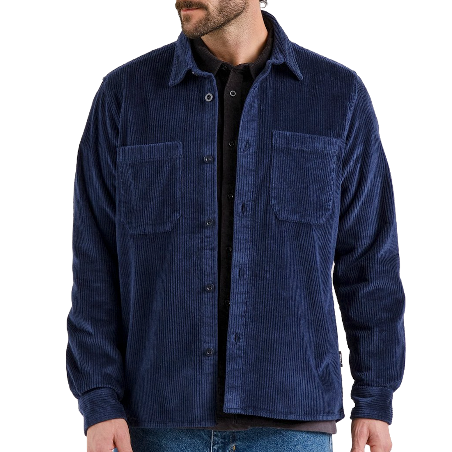 Dedicated Dedicated, Kil Corduroy Shirt, navy, L