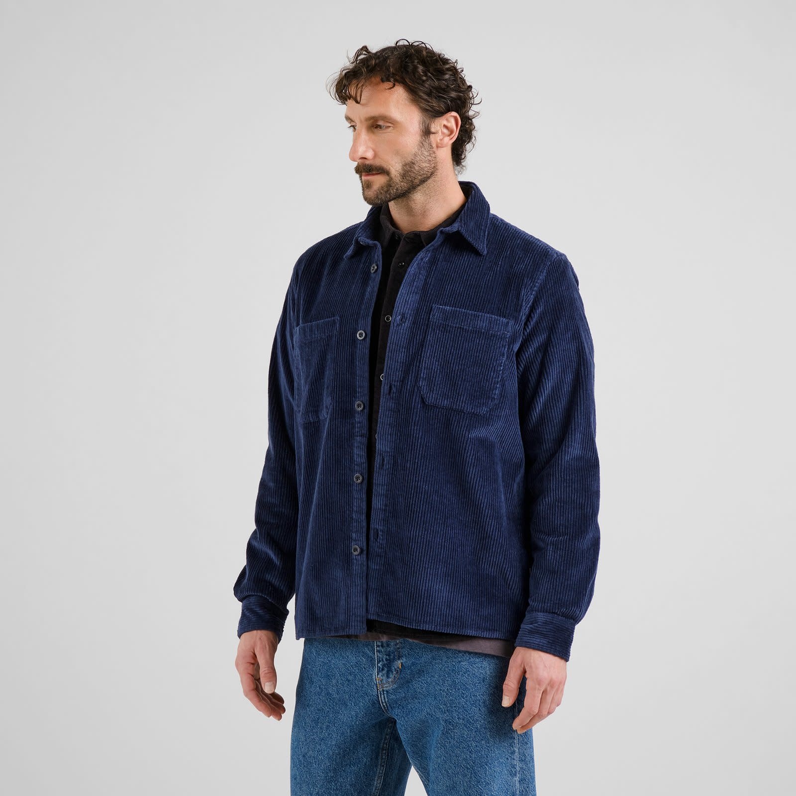 Dedicated Dedicated, Kil Corduroy Shirt, navy, M