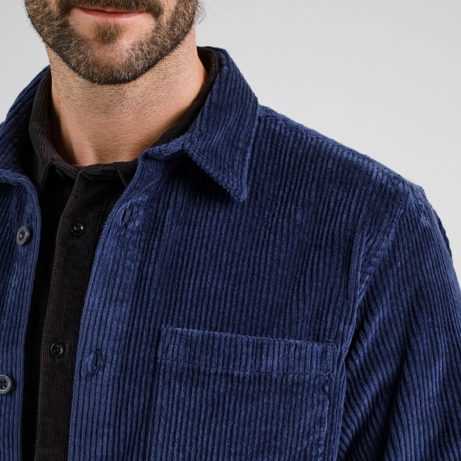 Dedicated Dedicated, Kil Corduroy Shirt, navy, M