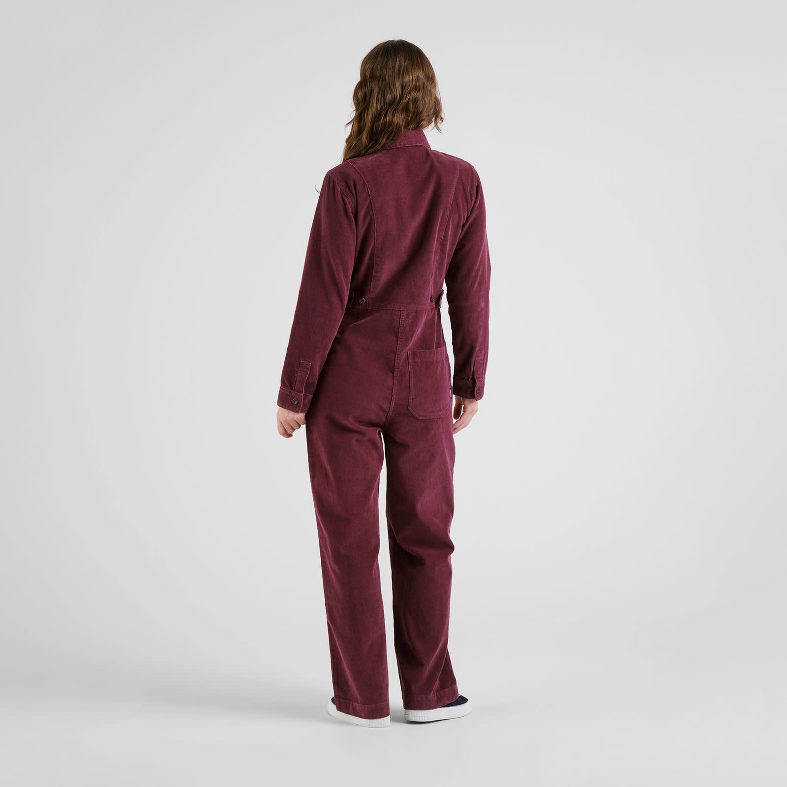 Dedicated Dedicated, Docksta Corduroy Overall, fig red, S