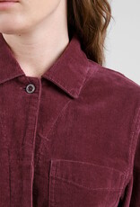 Dedicated Dedicated, Docksta Corduroy Overall, fig red, XS