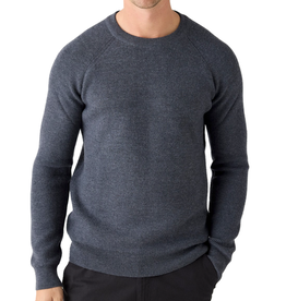 KnowledgeCotton Apparel KnowledgeCotton, O-Neck Merino Sweater, dark grey melange, XL