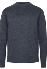 KnowledgeCotton Apparel KnowledgeCotton, Merino Crew Neck, dark grey melange, L