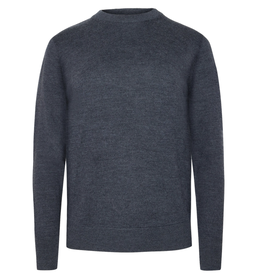 KnowledgeCotton Apparel KnowledgeCotton, Merino Crew Neck, dark grey melange, L