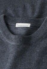 KnowledgeCotton Apparel KnowledgeCotton, Merino Crew Neck, dark grey melange, L