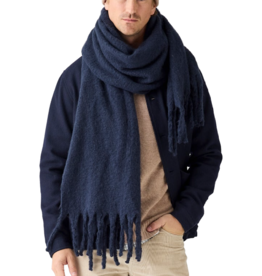 KnowledgeCotton Apparel KnowledgeCotton, Recycled Fringe Scarf, night sky, one size