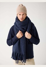 KnowledgeCotton Apparel KnowledgeCotton, Recycled Fringe Scarf, night sky, one size