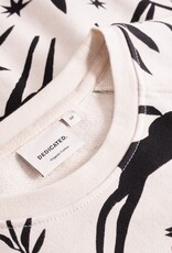 Dedicated Dedicated, Ystad Sweatshirt Papercut Horses, oat white, XS