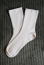 KLUE KLUE, Glitter Lurex Socks, beige, 36-40
