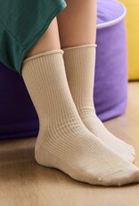 KLUE KLUE, Glitter Lurex Socks, beige, 36-40