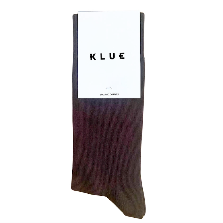 KLUE KLUE, Organic Solid Socks, chocolate brown, 36-40