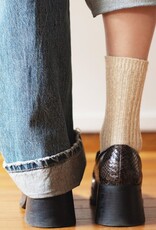 KLUE KLUE, Structured Cotton Socks, beige, 36-40