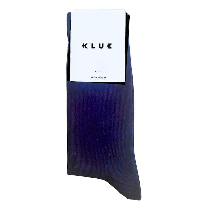KLUE KLUE, Organic Solid Socks, navy, 41-46