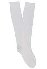 KLUE KLUE, Cotton Knee High Plain Socks, white, 36-40