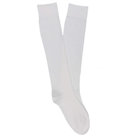 KLUE KLUE, Cotton Knee High Plain Socks, white, 36-40