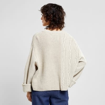 Dedicated Dedicated, Sweater Limboda, pearl white, M