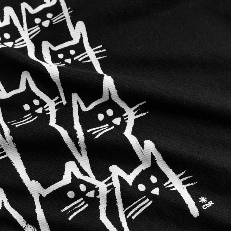 Dedicated Dedicated, Stockholm Cat Crowd, black, L