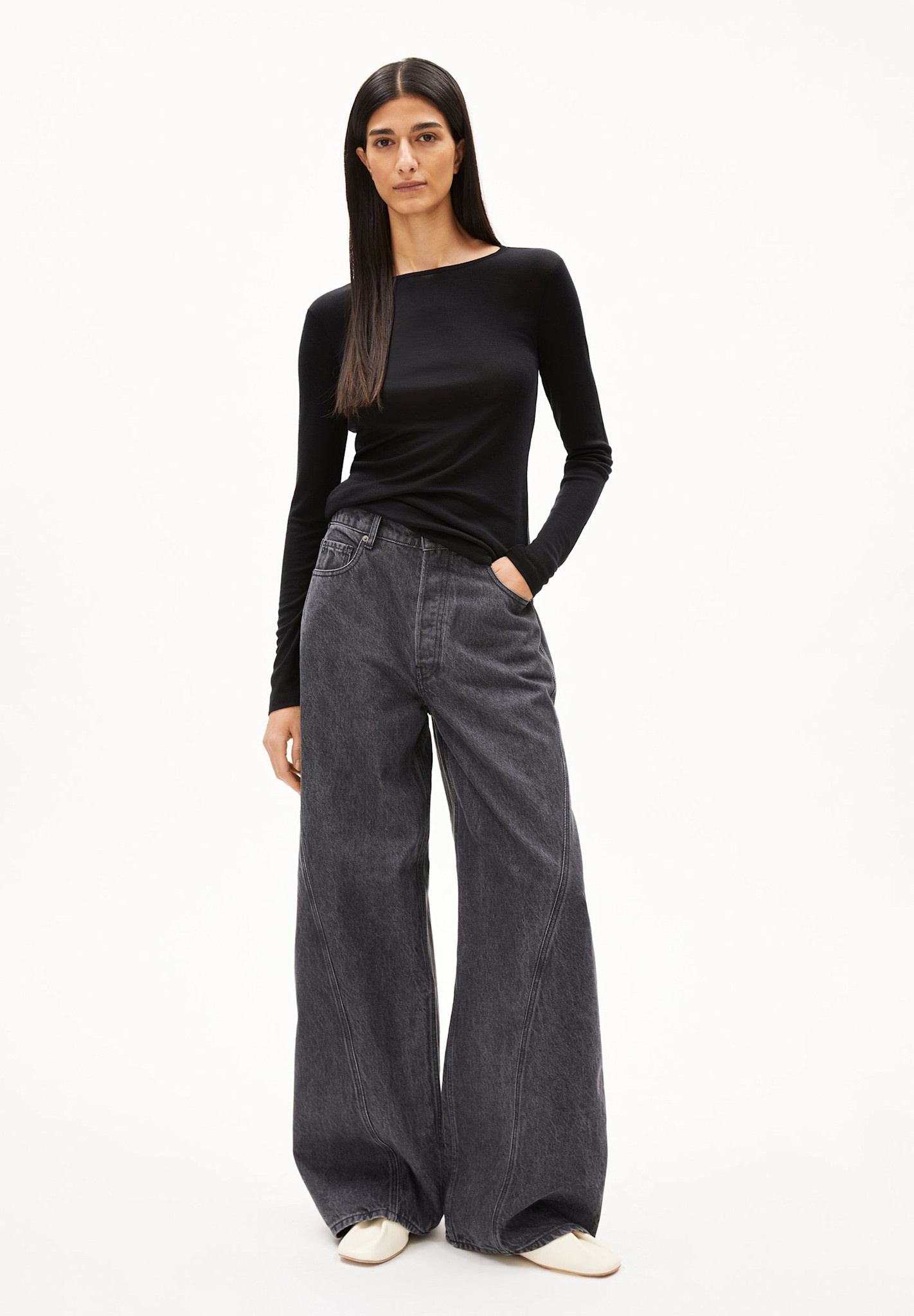 Armedangels Armedangels, Maiaa Wool Blend, black, M