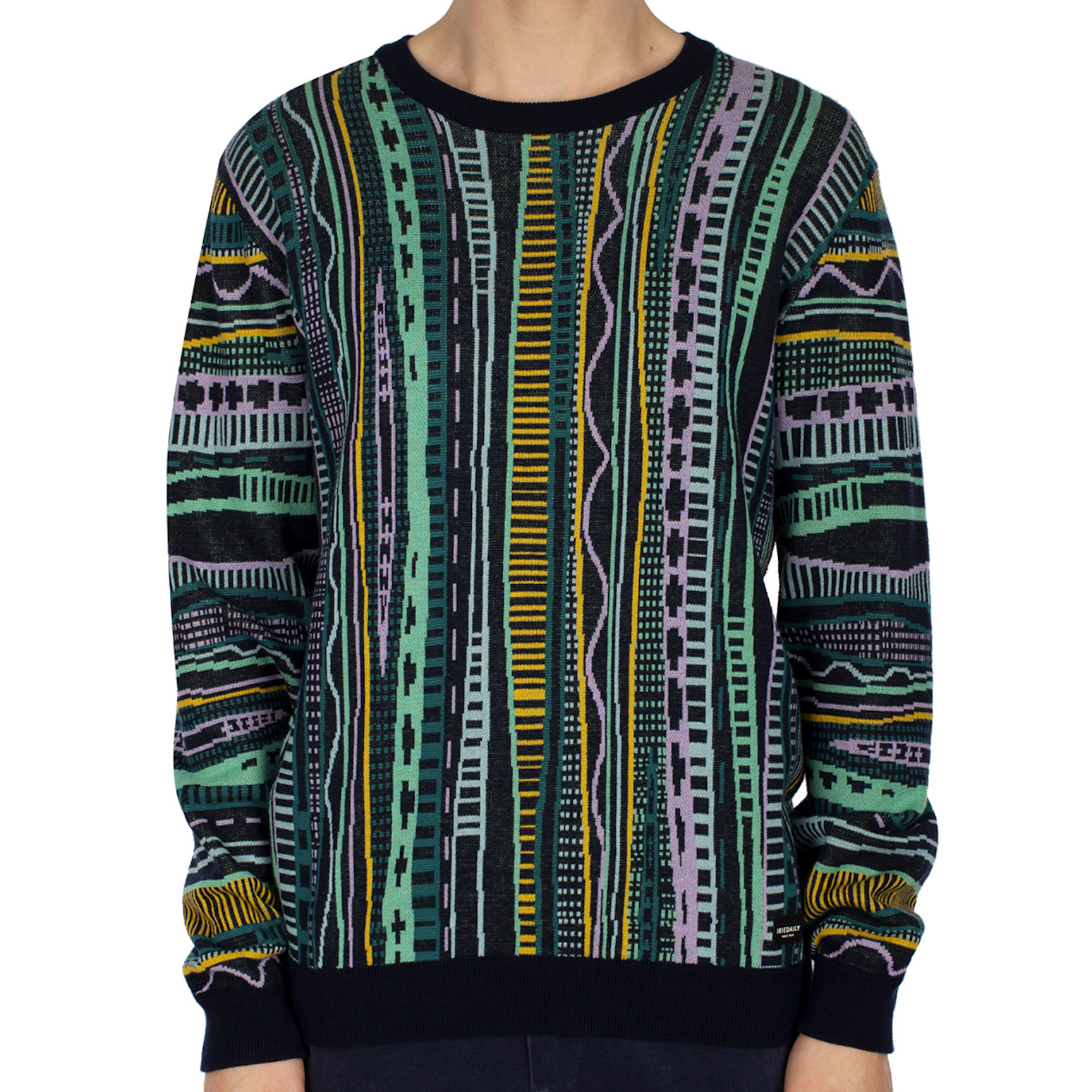 Iriedaily Iriedaily, Theodore Summer Knit, navy mint, L