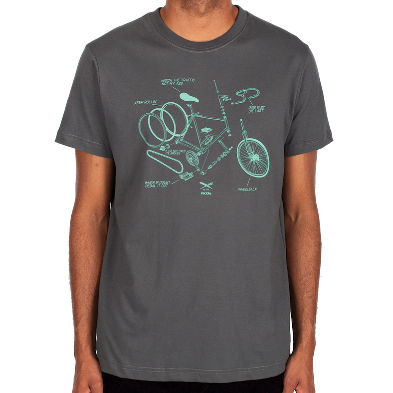 Iriedaily Iriedaily, Bikeplosion Tee, anthracite, XL