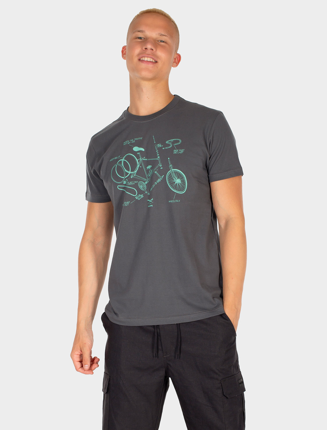 Iriedaily Iriedaily, Bikeplosion Tee, anthracite, XL