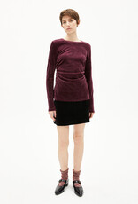 Armedangels Armedangels, Adaaja Lora Velvet, dark cranberry, L