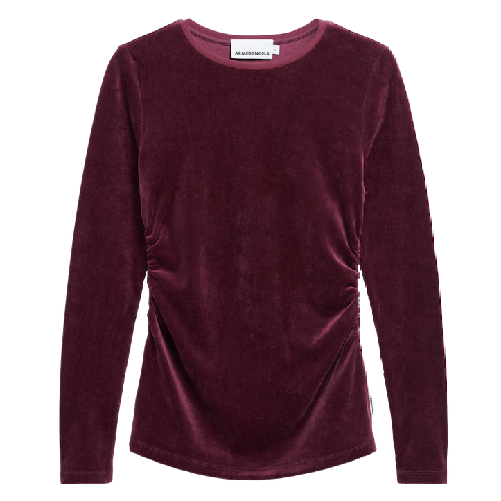 Armedangels Armedangels, Adaaja Lora Velvet, dark cranberry, M