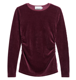 Armedangels Armedangels, Adaaja Lora Velvet, dark cranberry, S