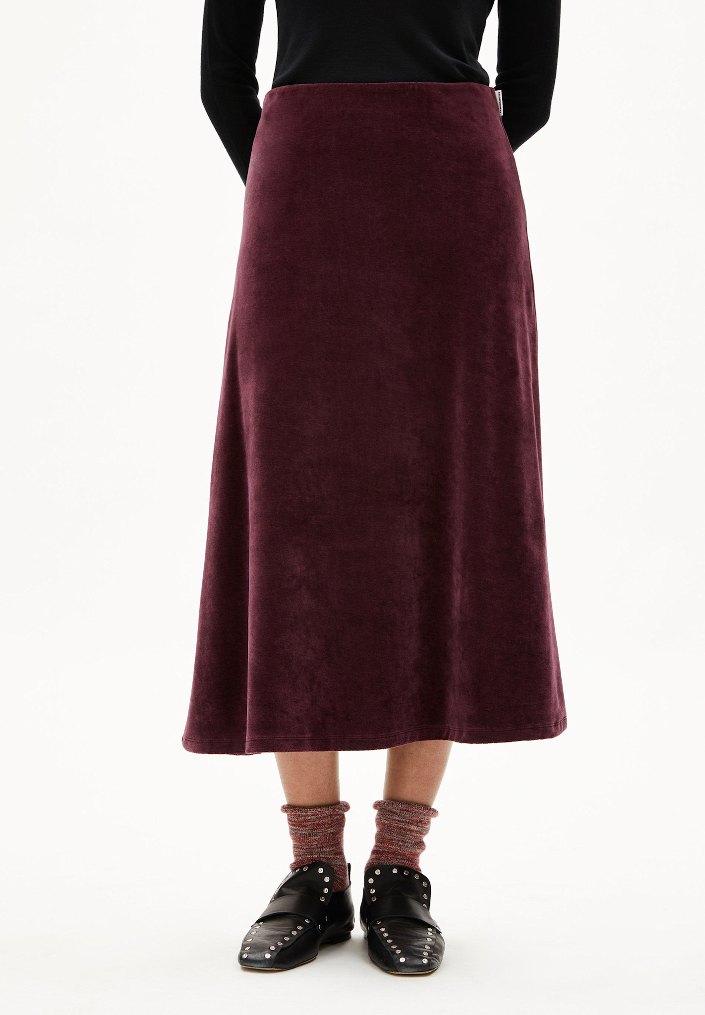 Armedangels Armedangels, Volagaa Velvet, dark cranberry, L