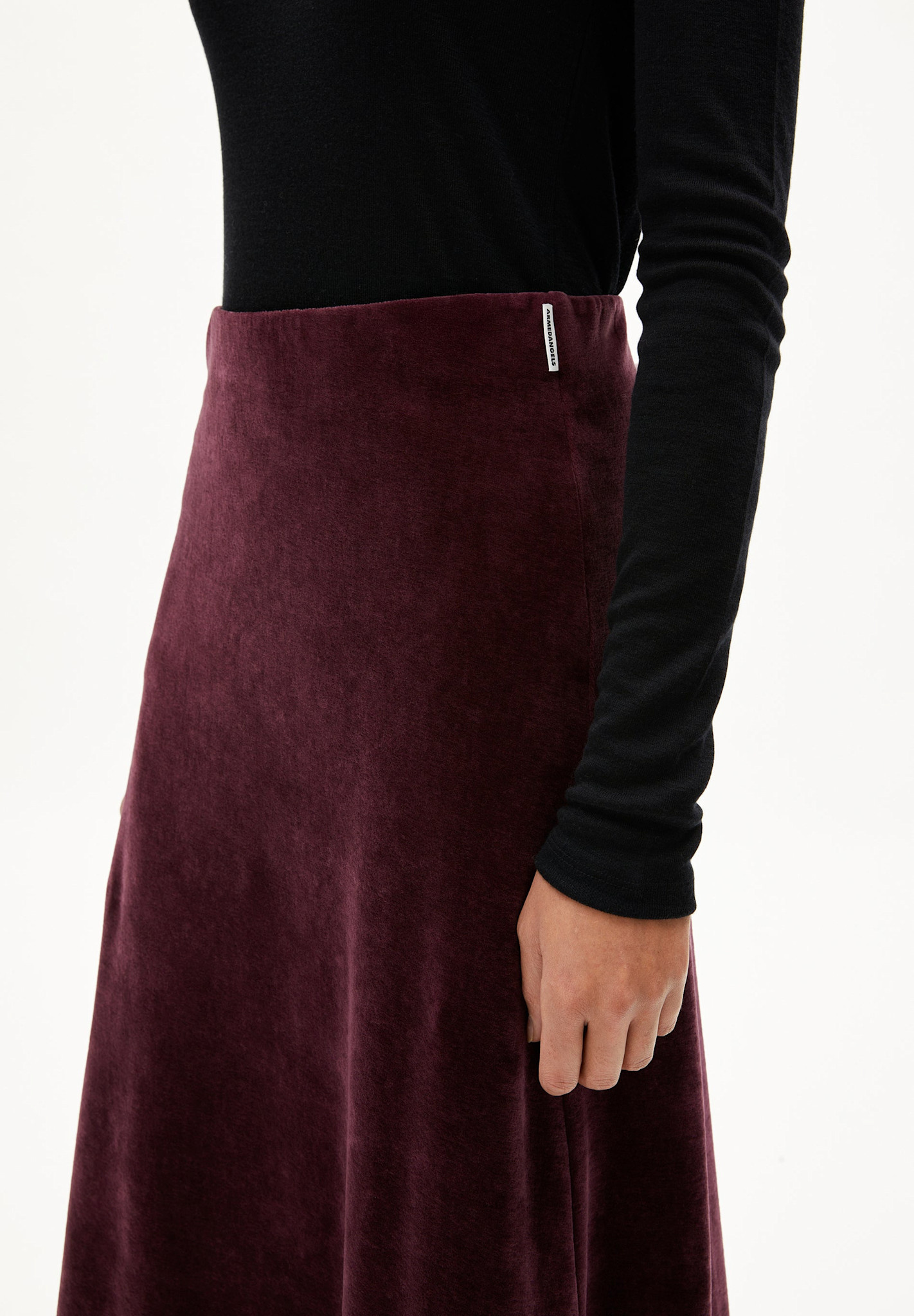 Armedangels Armedangels, Volagaa Velvet, dark cranberry, XS