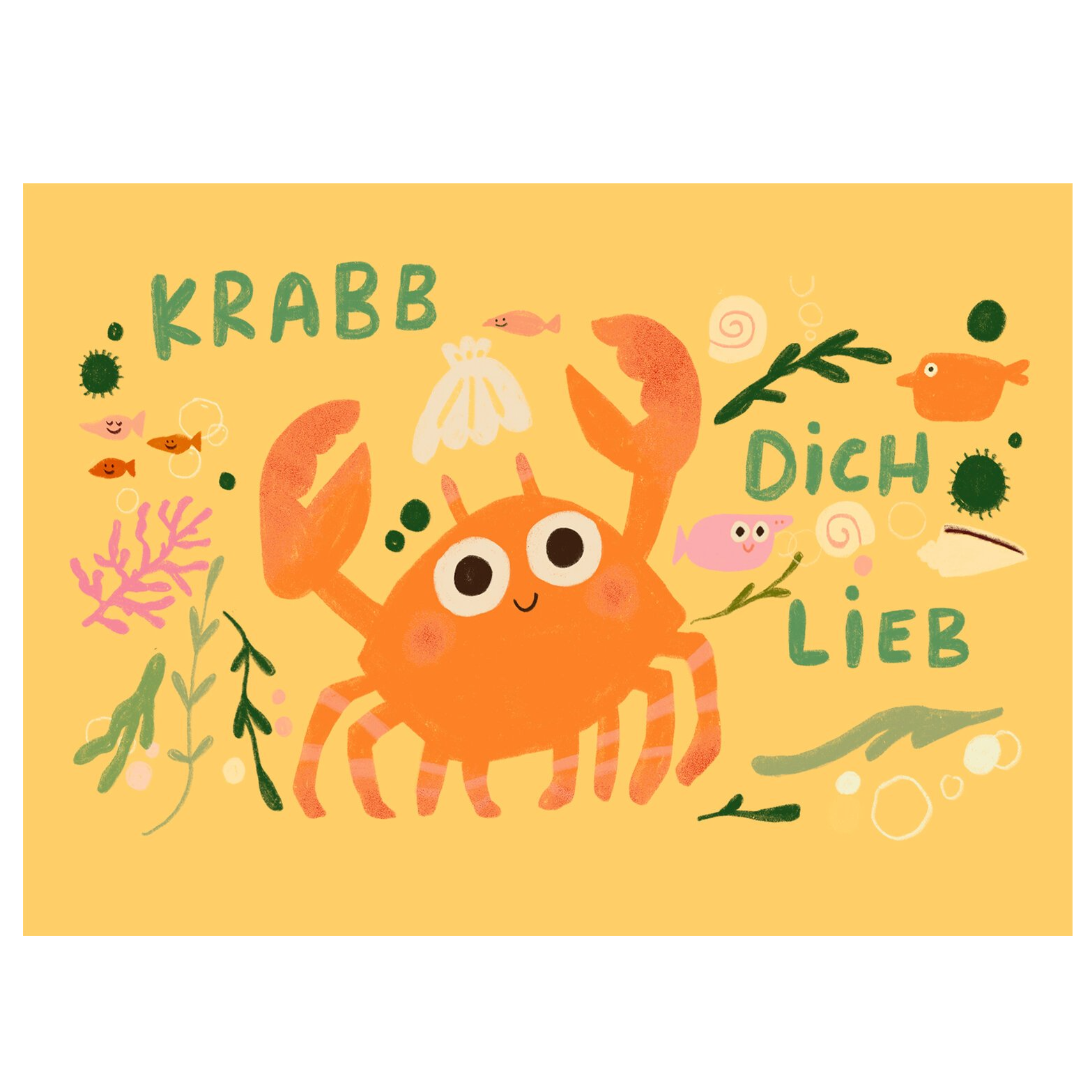 Slinga Slinga, Postkarte, krabb dich lieb