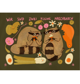 Slinga Slinga, Postkarte, kleine naschbären