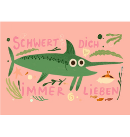 Slinga Slinga, Postkarte, schwert dich immer lieben