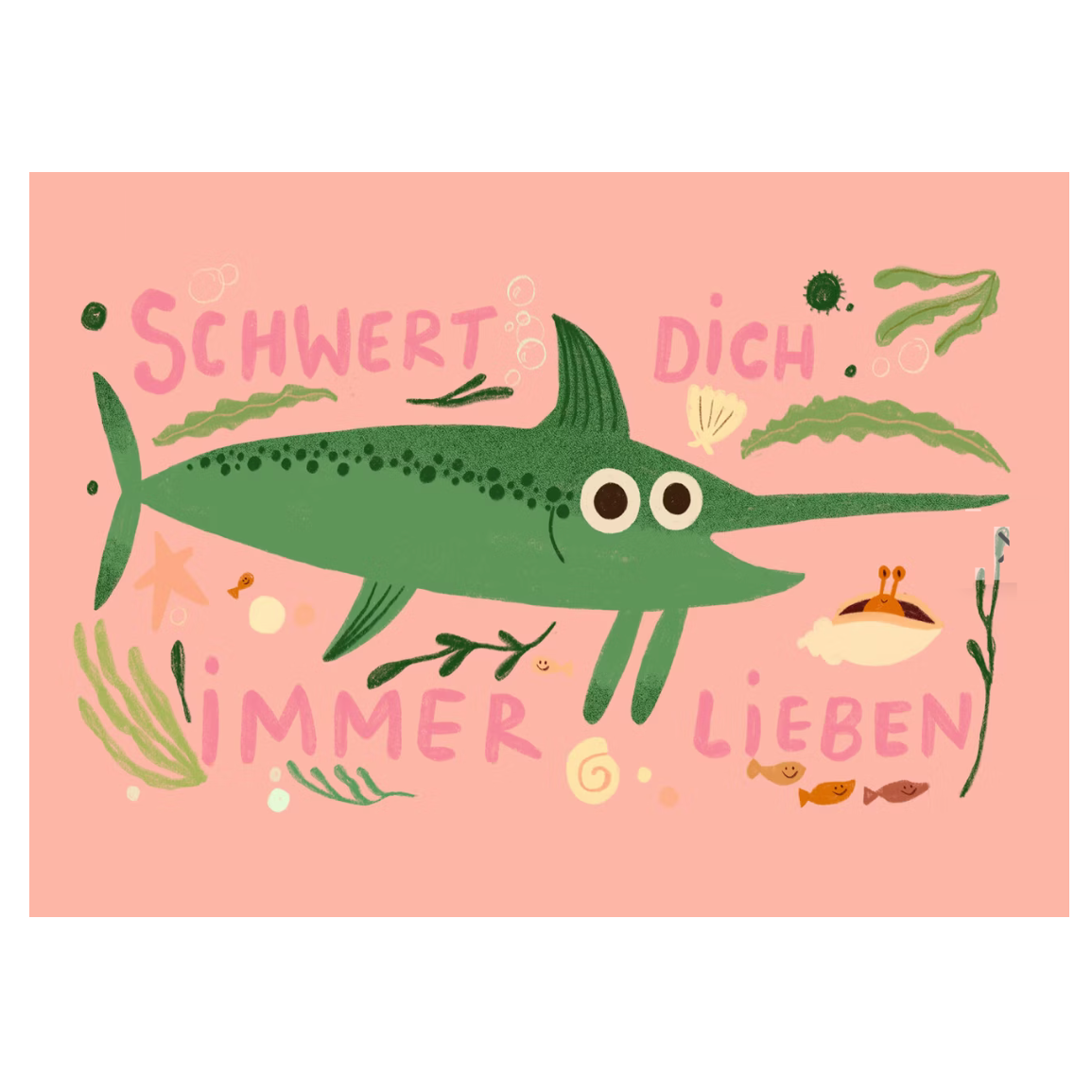 Slinga Slinga, Postkarte, schwert dich immer lieben